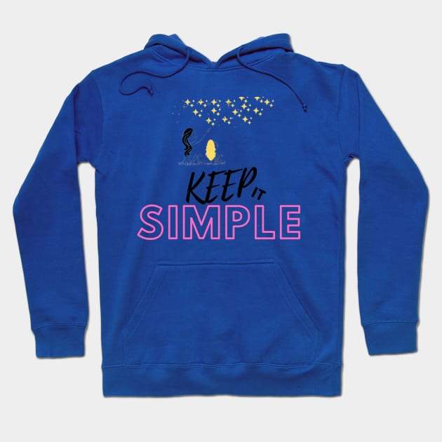 Keep it Simple-Positive Vibes Hoodie by MNDMERCH